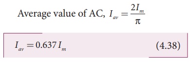 mean or average value of AC