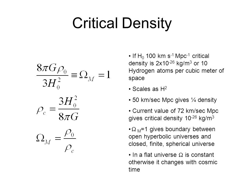 critical density