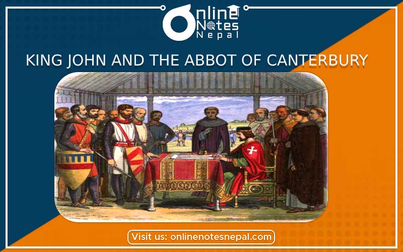 Four levels of King John and the Abbot of Canterbury photo