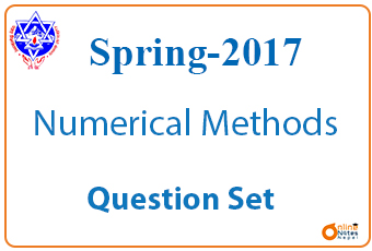 Numerical Methods || Spring 2017 || BCIS