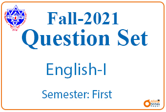 Fall 2021 || English I || BBA