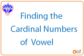 Finding the Cardinal Numbers of Vowel || C programming || BCIS