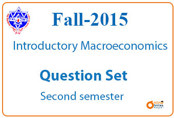 Fall |2015| Macroeconomics| BCIS