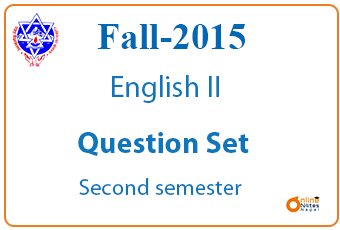 Fall | 2015 | English II | BCIS