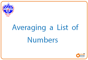 Averaging a List of Numbers || C programming || BCIS