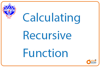 Calculating Recursive Function || C programming || BCIS