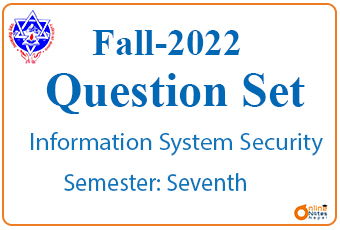 Fall 2022 || Information System Security || BCIS