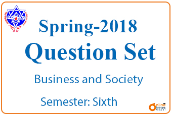 Business and Society  || spring 2018 || BBA