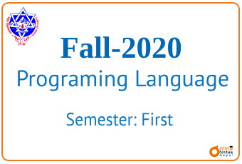 Fall 2020 | Programing Language | BCIS photo