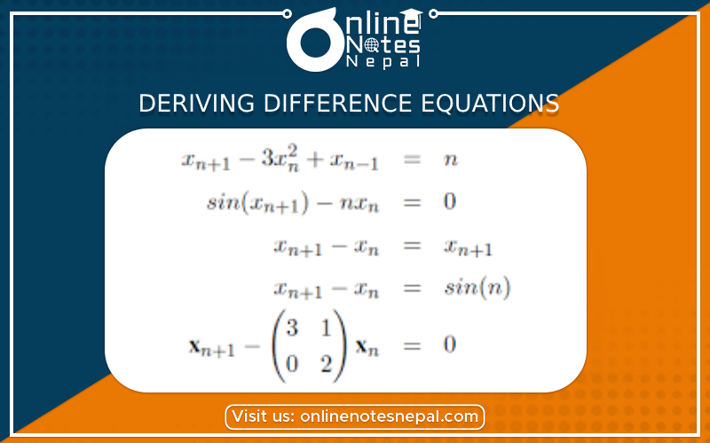 Deriving difference equations
