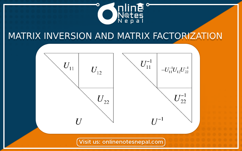 Matrix inversion and matrix factorization