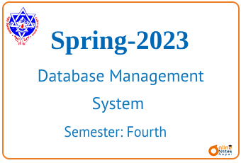 Spring 2023 || Database Management System || BCIS