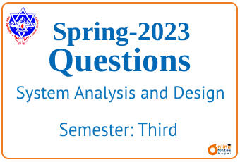 Spring 2023 | System Analysis and Design | BCIS
