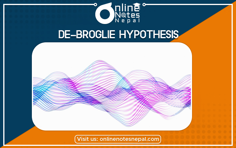 De-Broglie Hypothesis in Grade 12 Physics