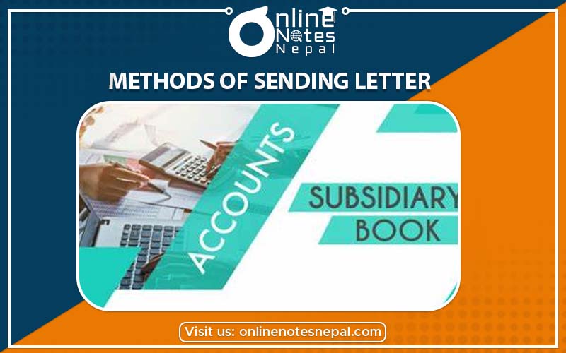 Subsidiary Book in Accountancy of Grade-9, Reference Note