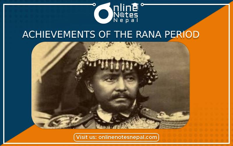 Achievements of the Rana Period in Grade 8, reference notes