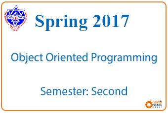 Spring 2017 | Object Oriented Programming | BCIS photo