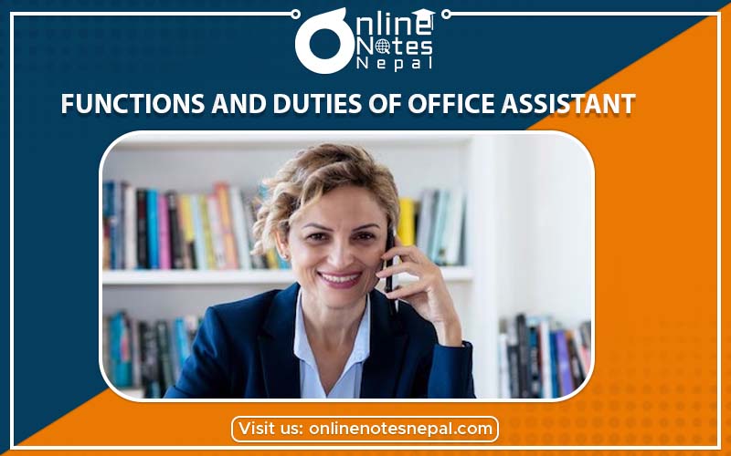Function and Duties of Office Assistant in Accountancy in Grade-9