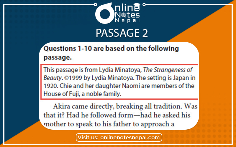 Passage 2 in Class 10 English Example