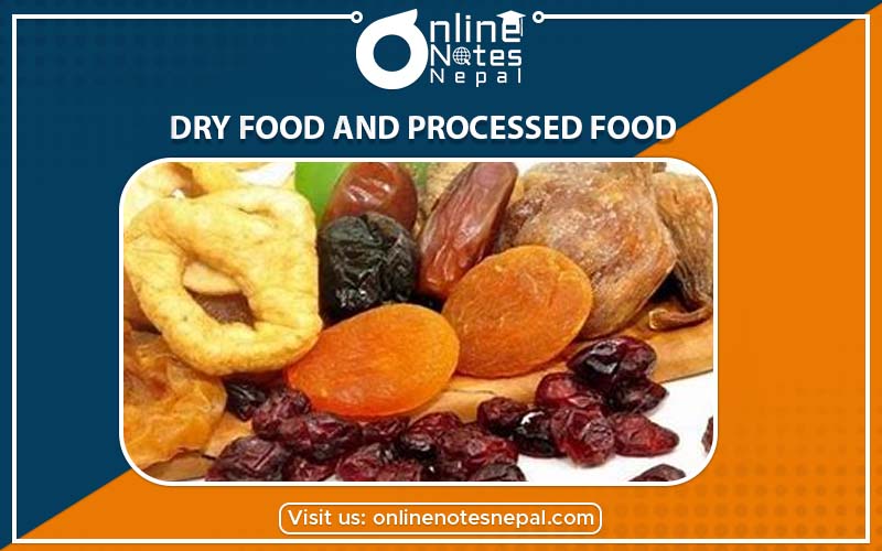 Dry Food and Processed Food in Occupation Business and Technical Education in Grade-7, Reference Note