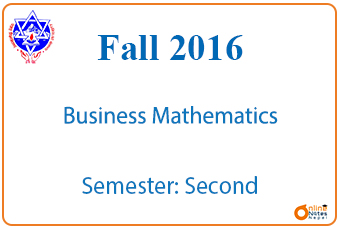 Fall 2016 | Business Mathematics | BCIS photo