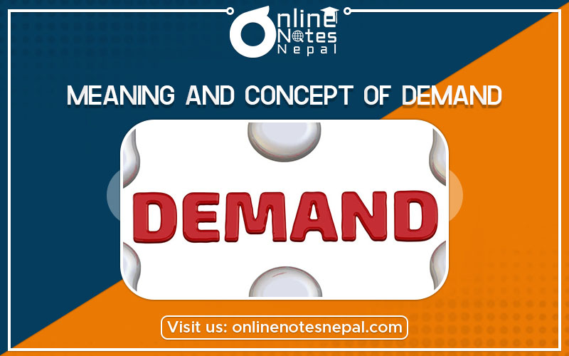 Meaning and Concept of Demand Photo