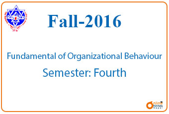 Fall, 2016 | Fundamental of Organizational Behaviour  | BCIS photo