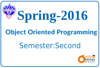 Spring 2016 | Object Oriented Programming | BCIS photo