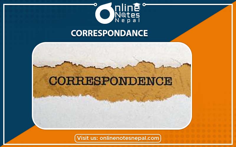 Introduction to Correspondence in Accountancy of Grade-9 , Reference Notes