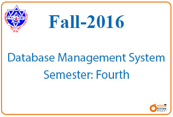 Fall,2016 | Database Management System | BCIS photo