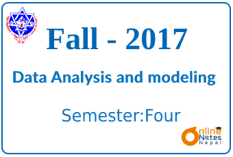 Data Analysis and Modeling - Fall, 2017 Photo