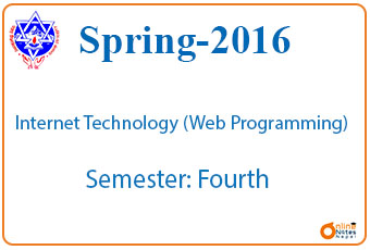 Spring 2016 Internet Technology Question