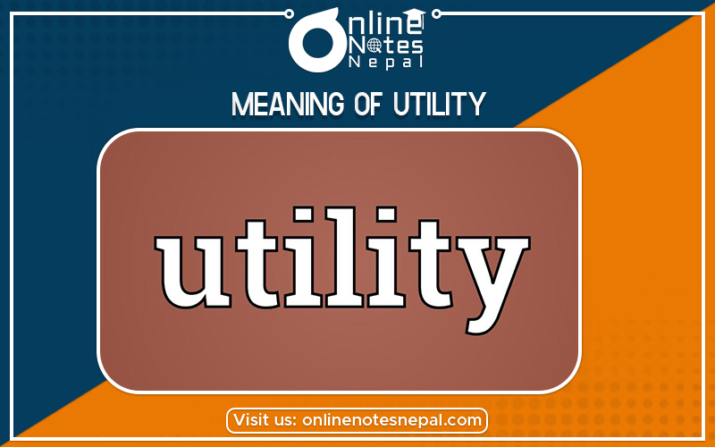 Meaning of Utility in Grade 12