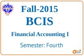 Fall 2015  Financial Accounting Question