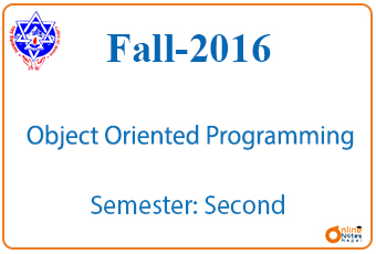 2016 Fall | Object Oriented Language | BCIS photo