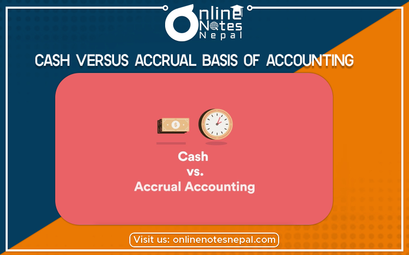 Cash versus accrual basis of Accounting -Photo