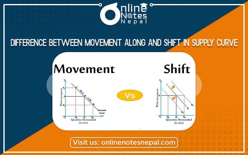 Difference Between Movement Along and Shift in Supply Curve Photo