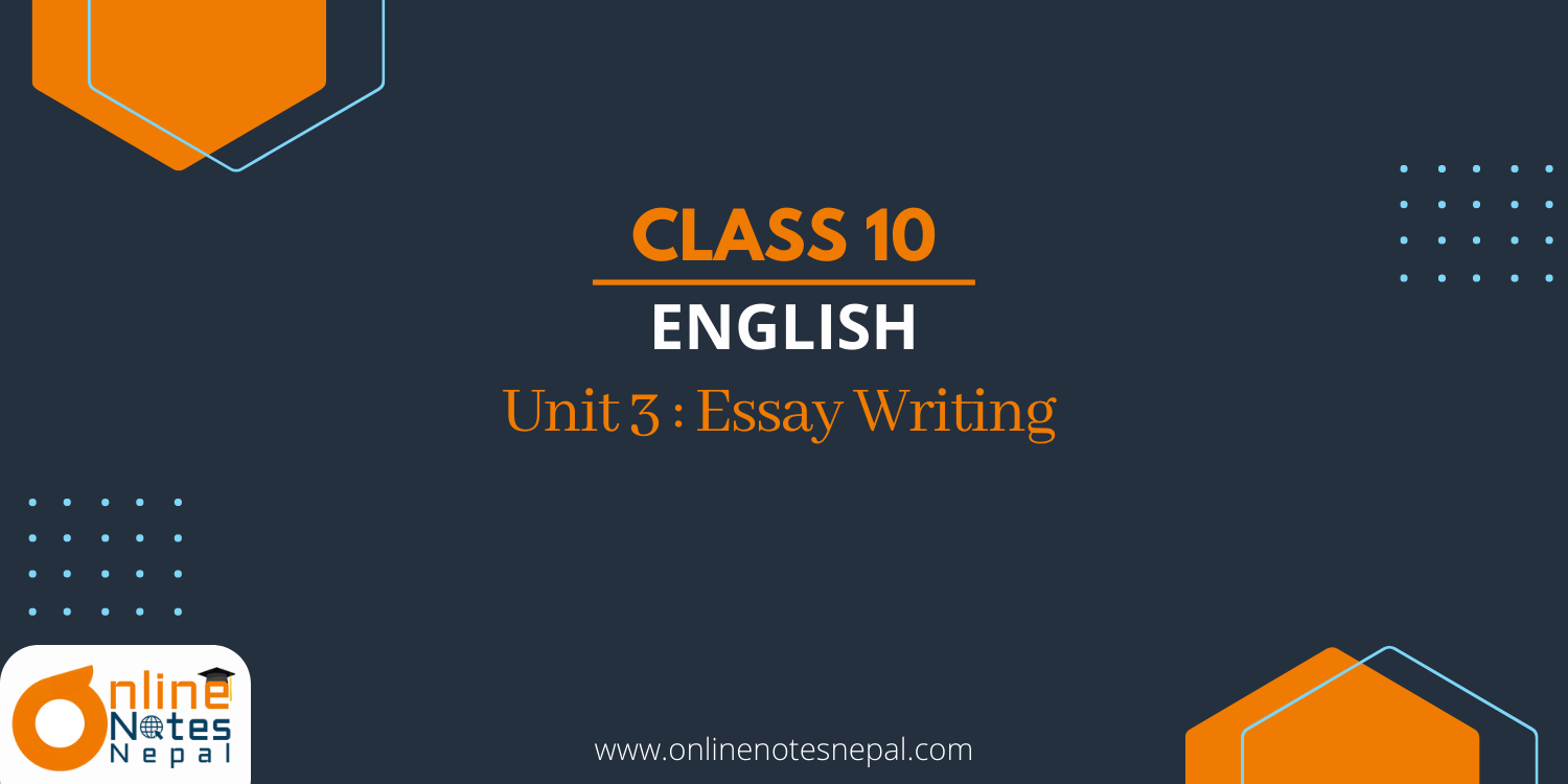 Unit 3: Essay Writing Photo